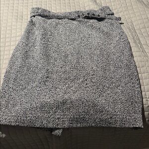 Express Monochrome Tweed Skirt